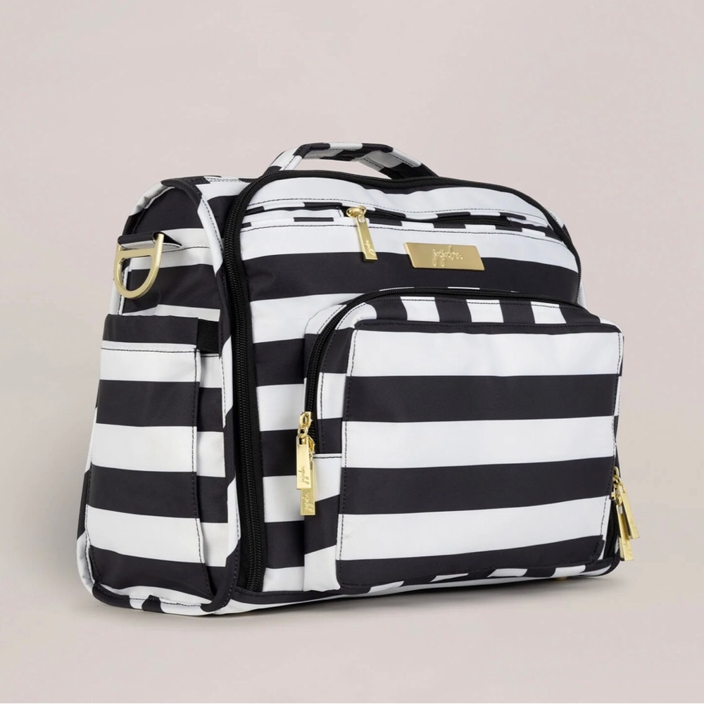 Jujube Diaper Bag Striped, B.F.F. DIAPER BAG- The First Lady